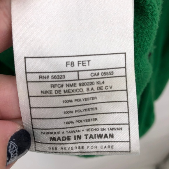 Nike dri fit kelly green fleece pull over - Picture 5 of 6